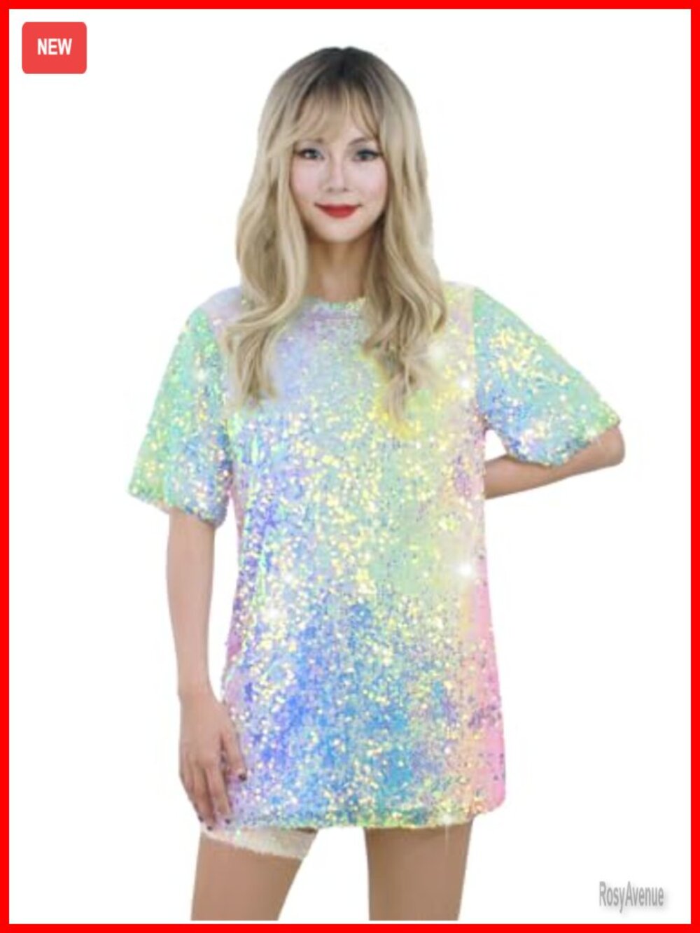 Sequin Short Sleeve Bodycon Party Club Dress Sparkly